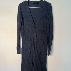 Forever 21 Long Sleeve Long Cardigan